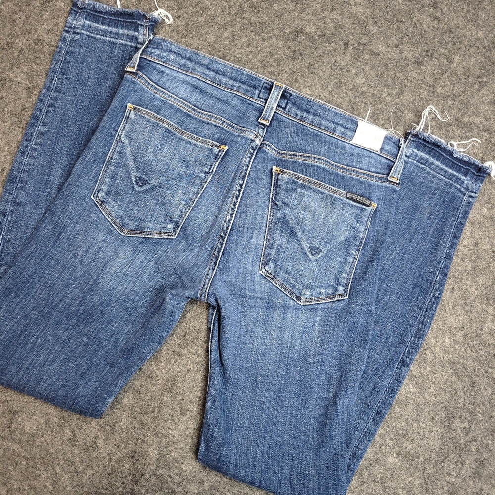 Hudson Jeans Womens 26 Blue Krista Skinny Ankle Release Hem Stretch Distressed